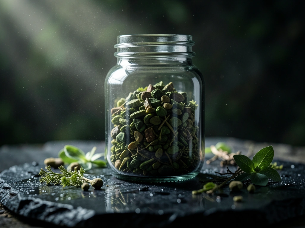 Natural minerals and botanical extracts in a laboratory setting